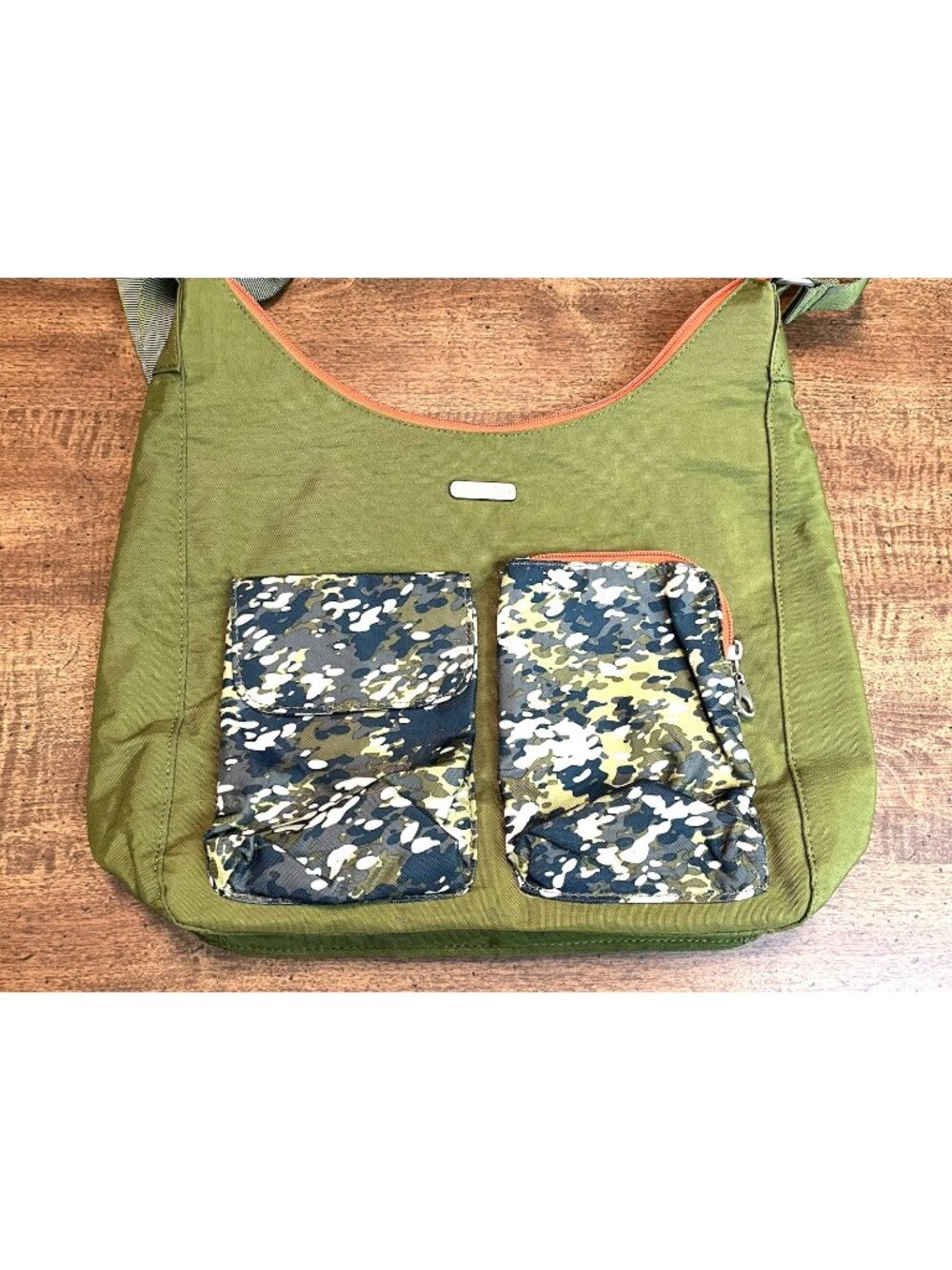 BAGGALLINI Cargo Hobo Bag Crossbody Green "Camo" Lightweight Travel Vacation
